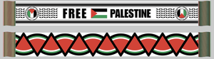 Free Palestine Save Gaza Charity Scarf-Olive & York