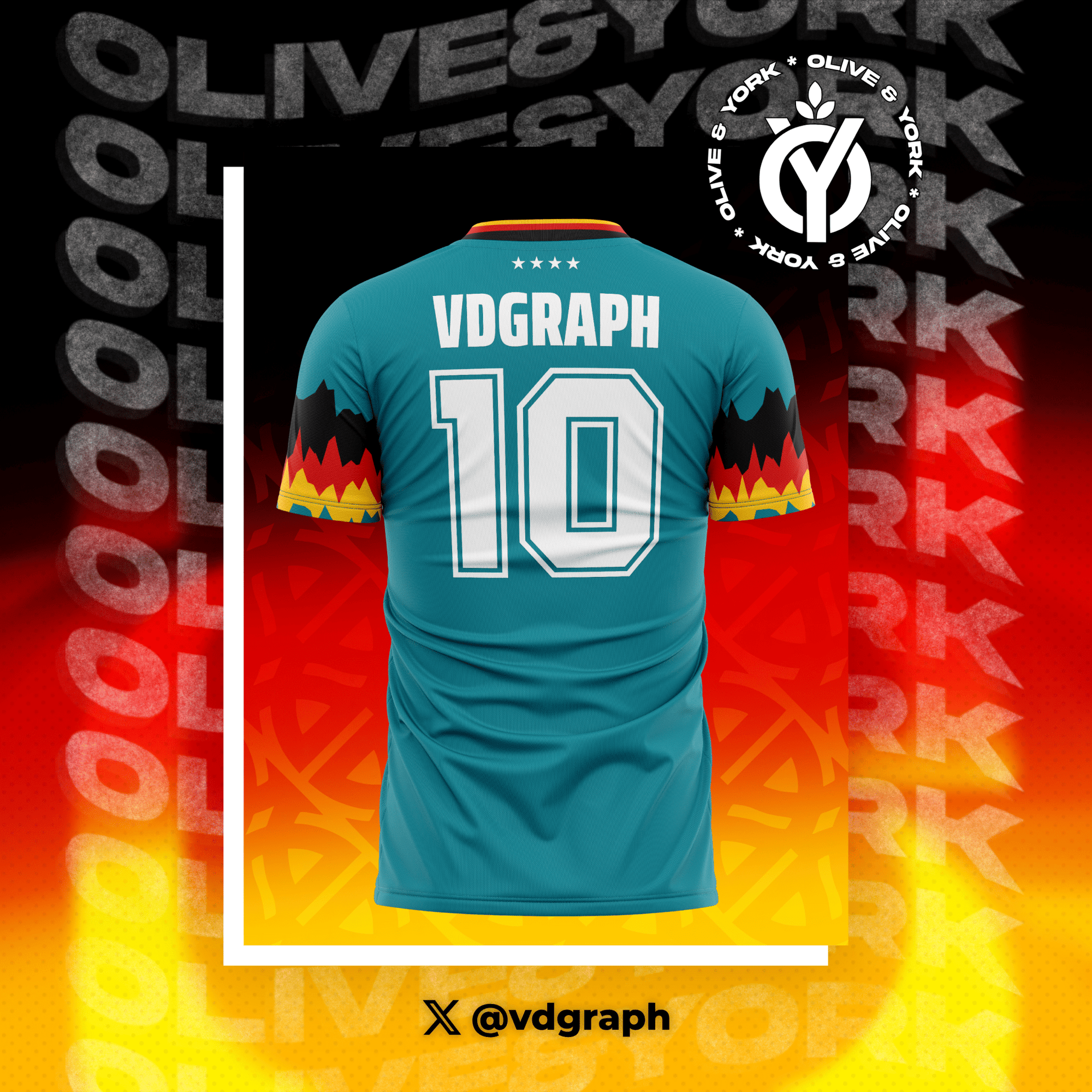 Germany Away Jersey-Olive & York