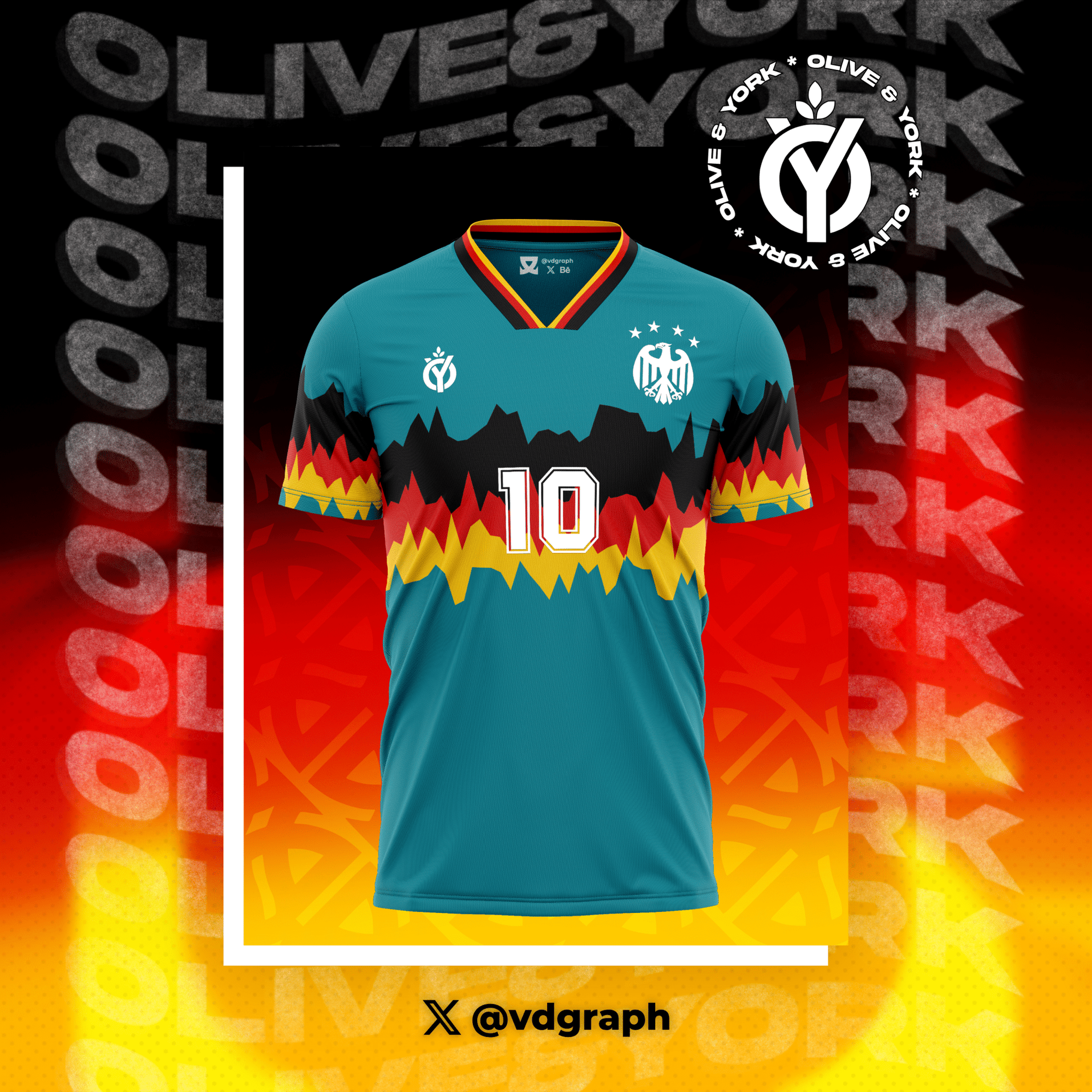 Germany Away Jersey-Olive & York