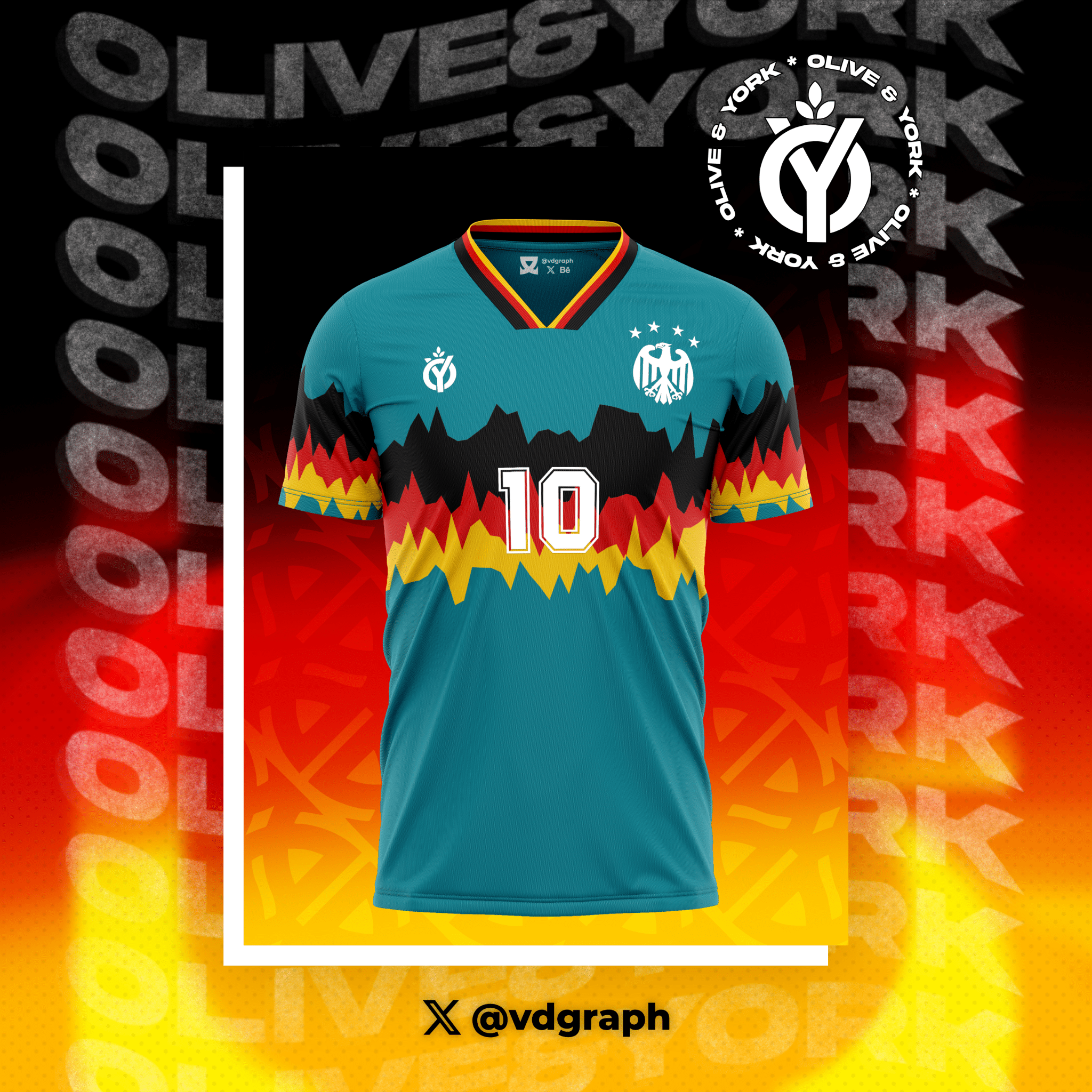 Germany Away Jersey-Olive & York