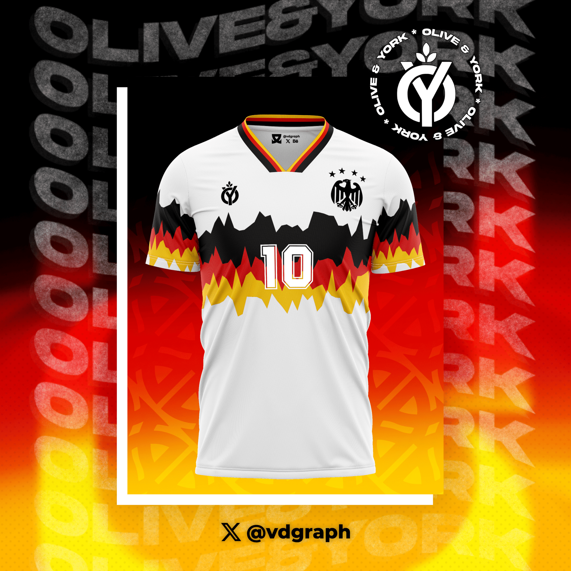 Germany Home Jersey-Olive & York