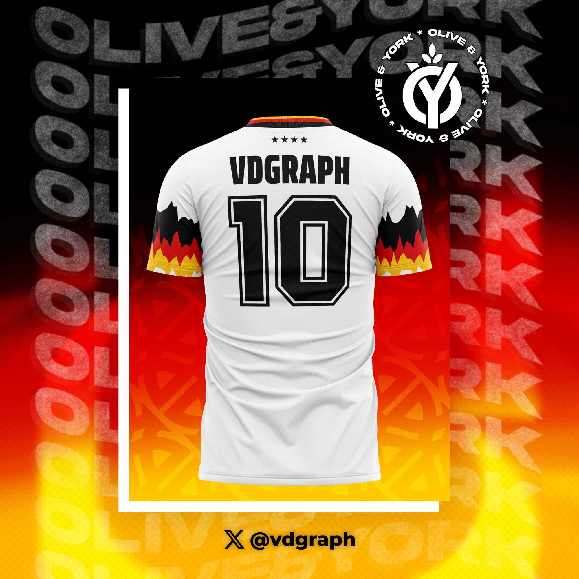 Germany Home Jersey-Olive & York