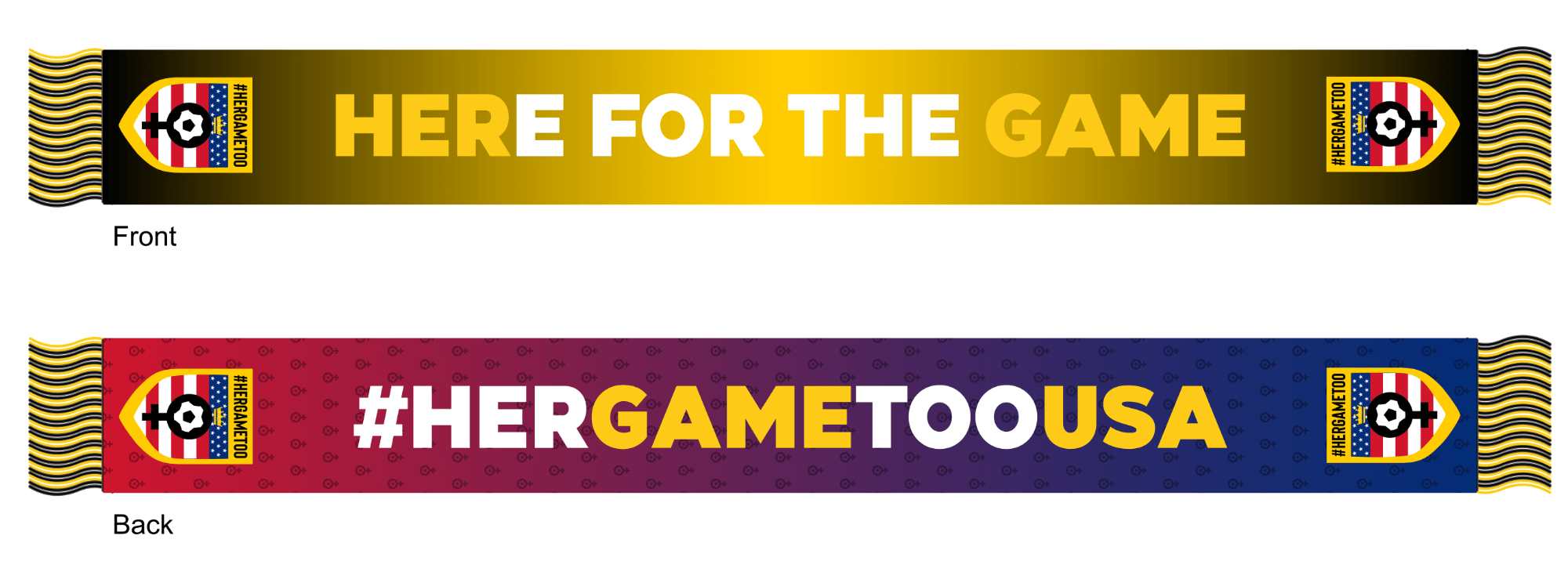 Her Game Too USA Scarf-Olive & York