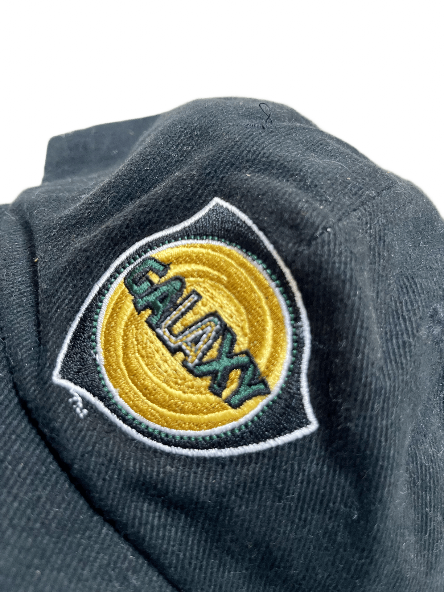 LA Galaxy Vintage Logo Radioshack Soccer City Retro Adjustable Hat-Olive & York