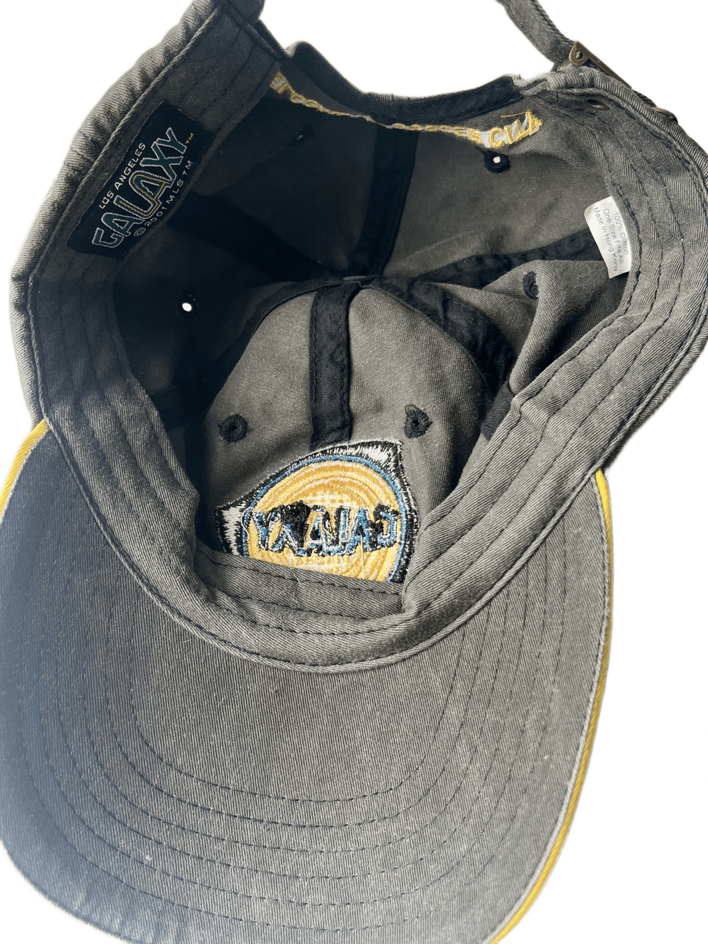 LA Galaxy Vintage Soccer City Retro Strapback Hat-Olive & York