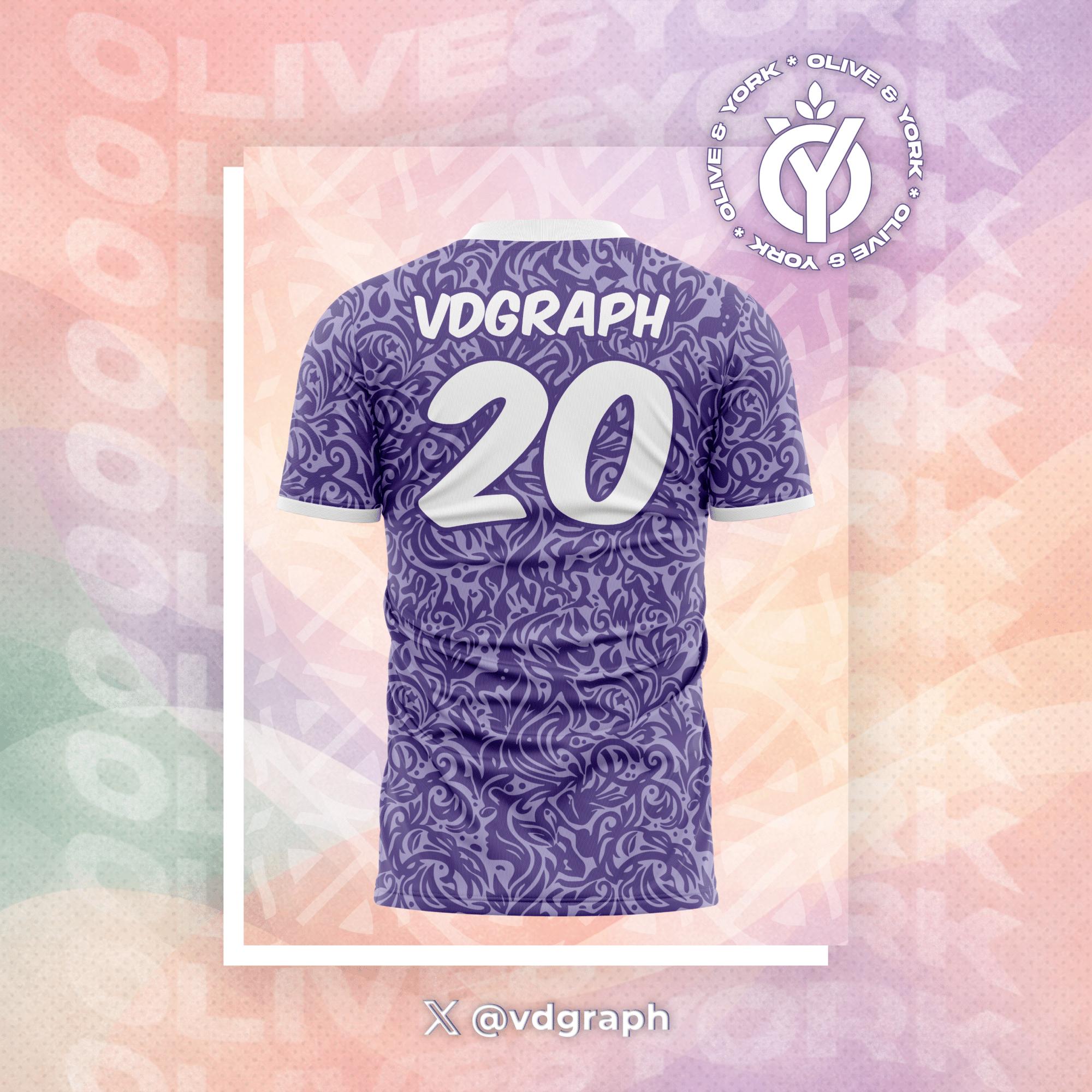 Lavender Tapestry Jersey-Olive & York