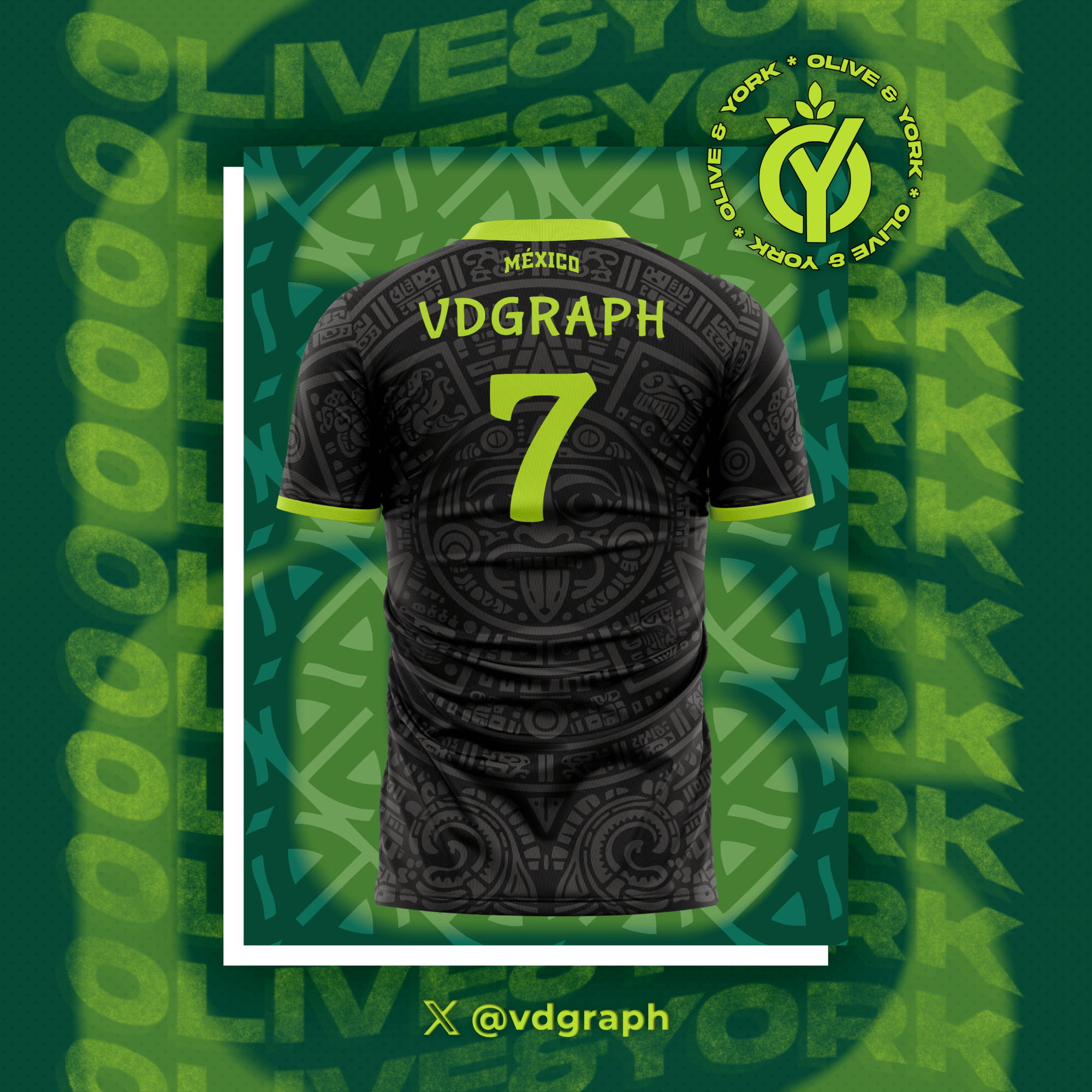 Mexico Away Jersey-Olive & York