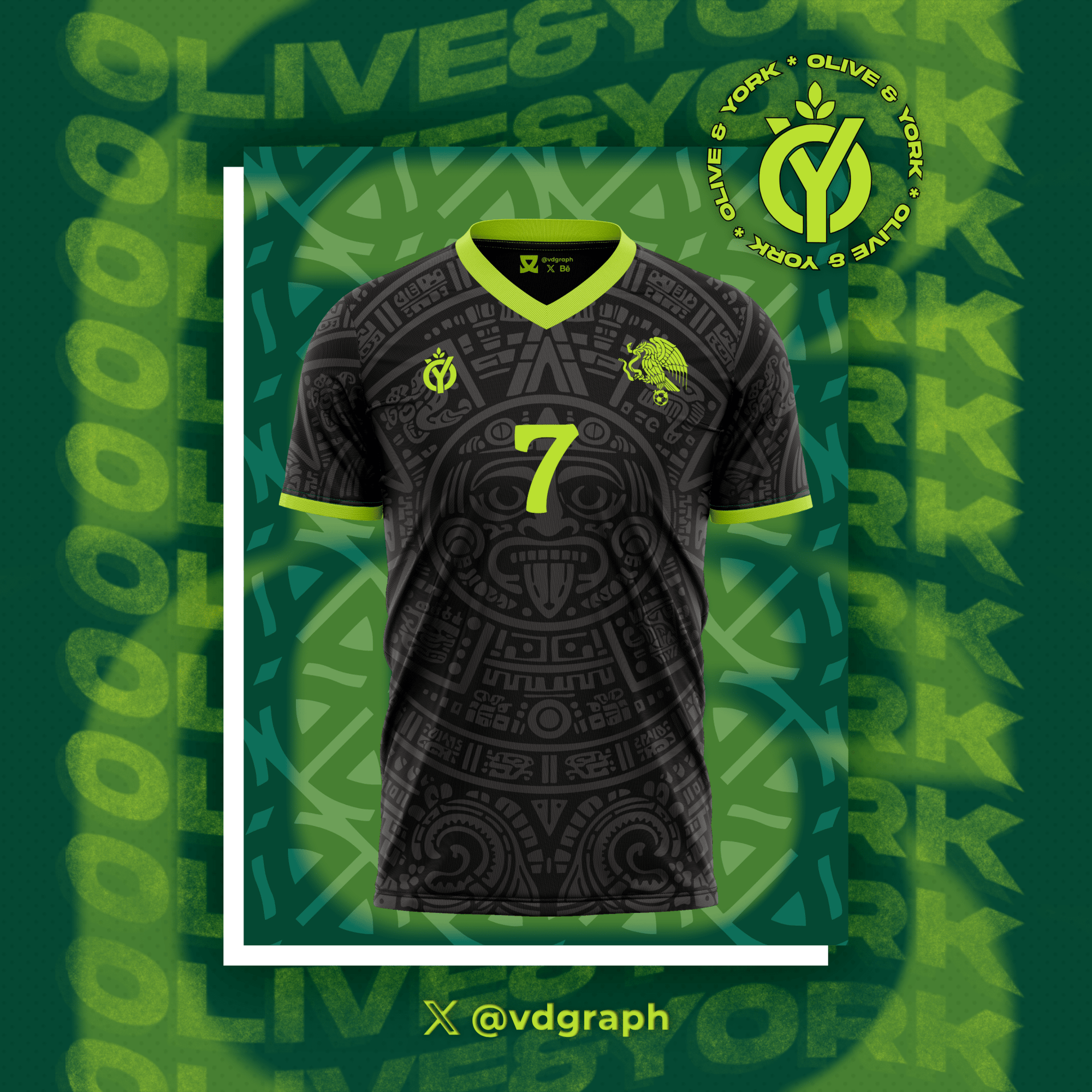 Mexico Away Jersey-Olive & York