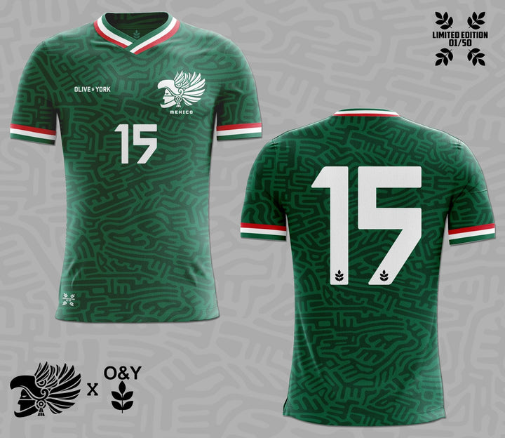 Mexico Throwback Jersey-Olive & York