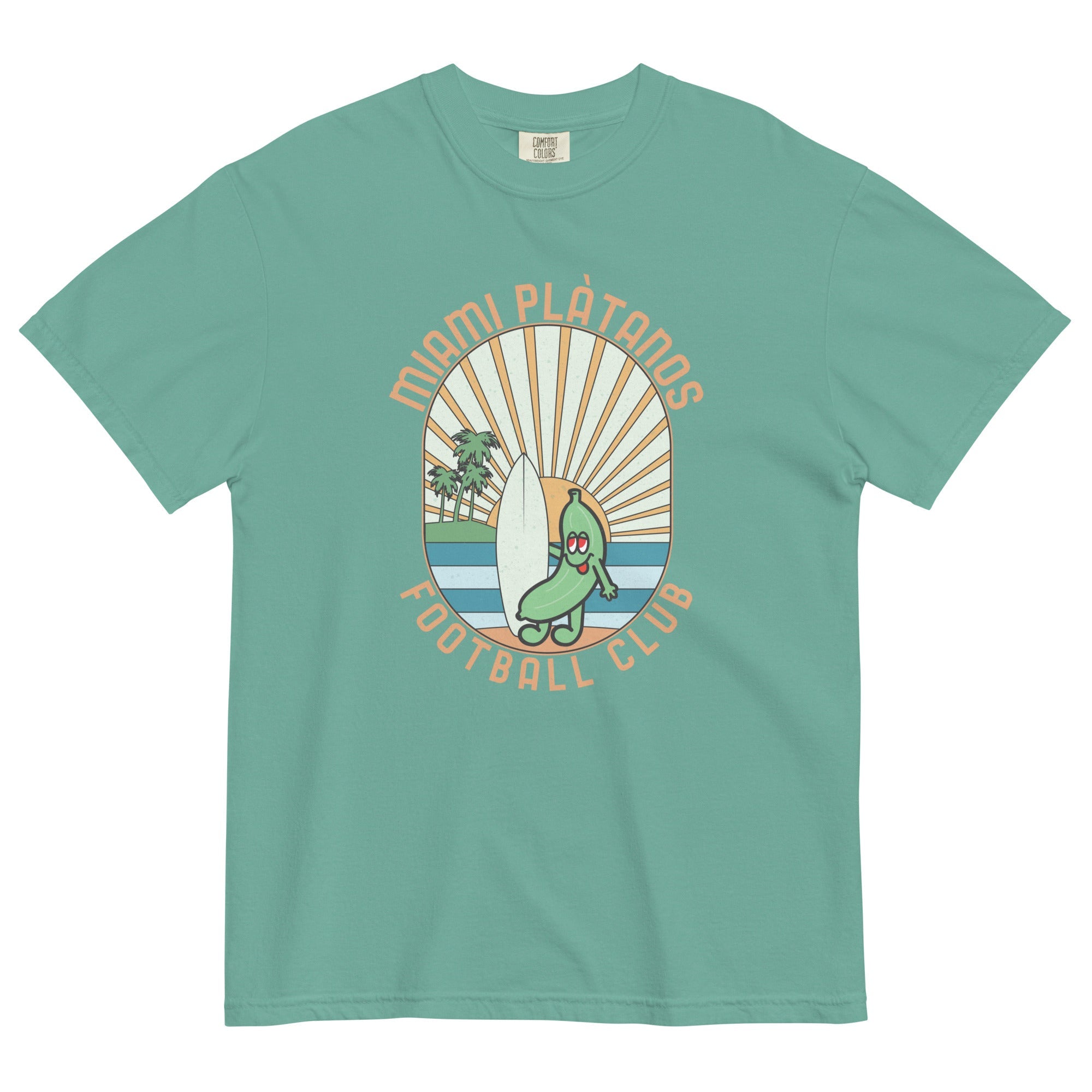 Miami Plátanos FC Unisex garment-dyed heavyweight t-shirt-Olive & York