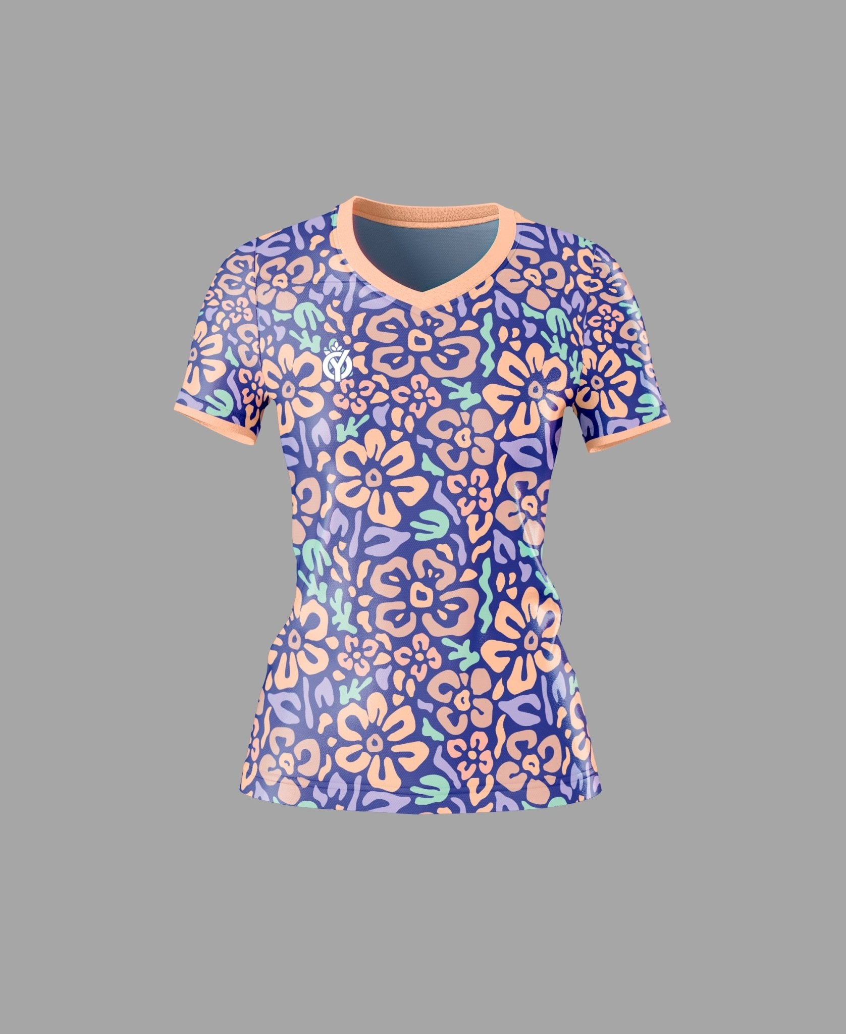 Floral Apricot Jersey-Olive & York