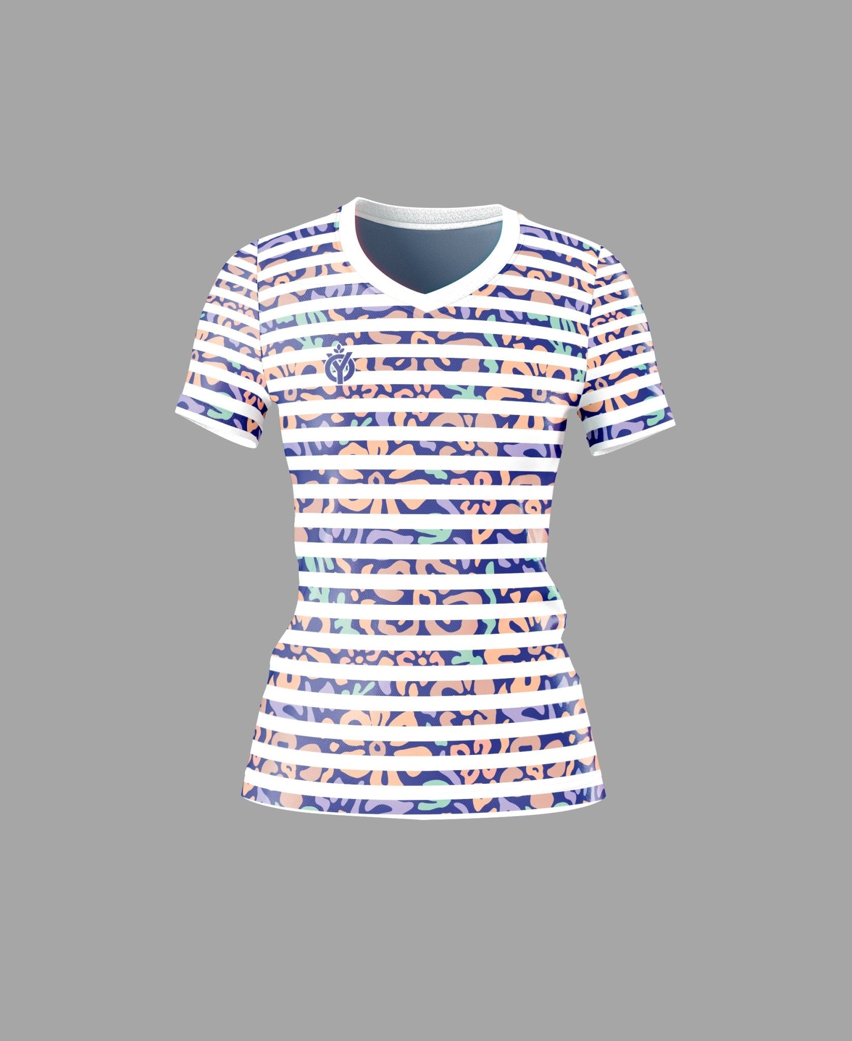 Floral Striped Jersey-Olive & York