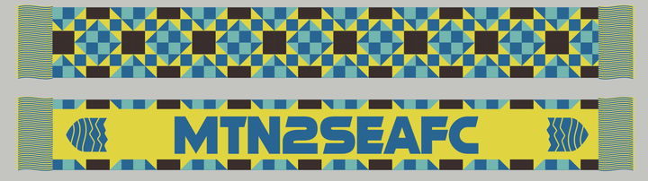 Mountains to Sea FC Scarf-Olive & York