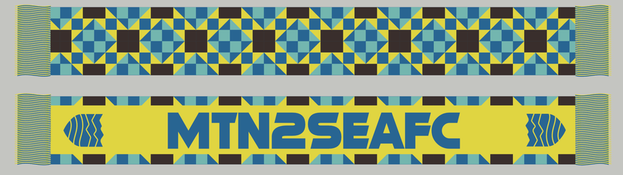 Mountains to Sea FC Scarf-Olive & York