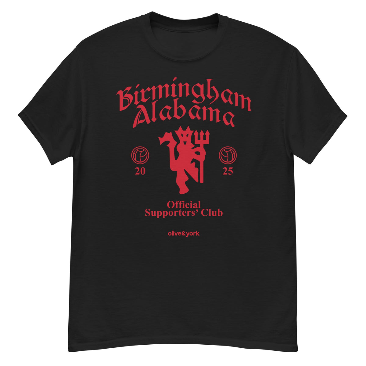 MUFC BHAM - black t-shirt-T-SHIRT-Olive & York