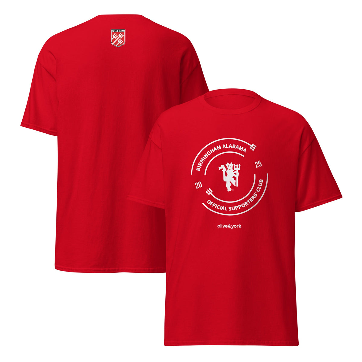 MUFC BHAM - red t-shirt-T-SHIRT-Olive & York