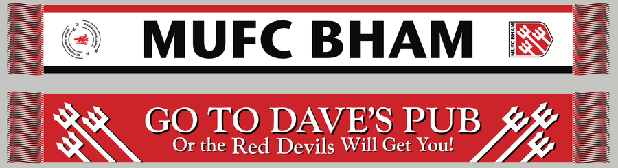 MUFC BHAM scarves-Olive & York