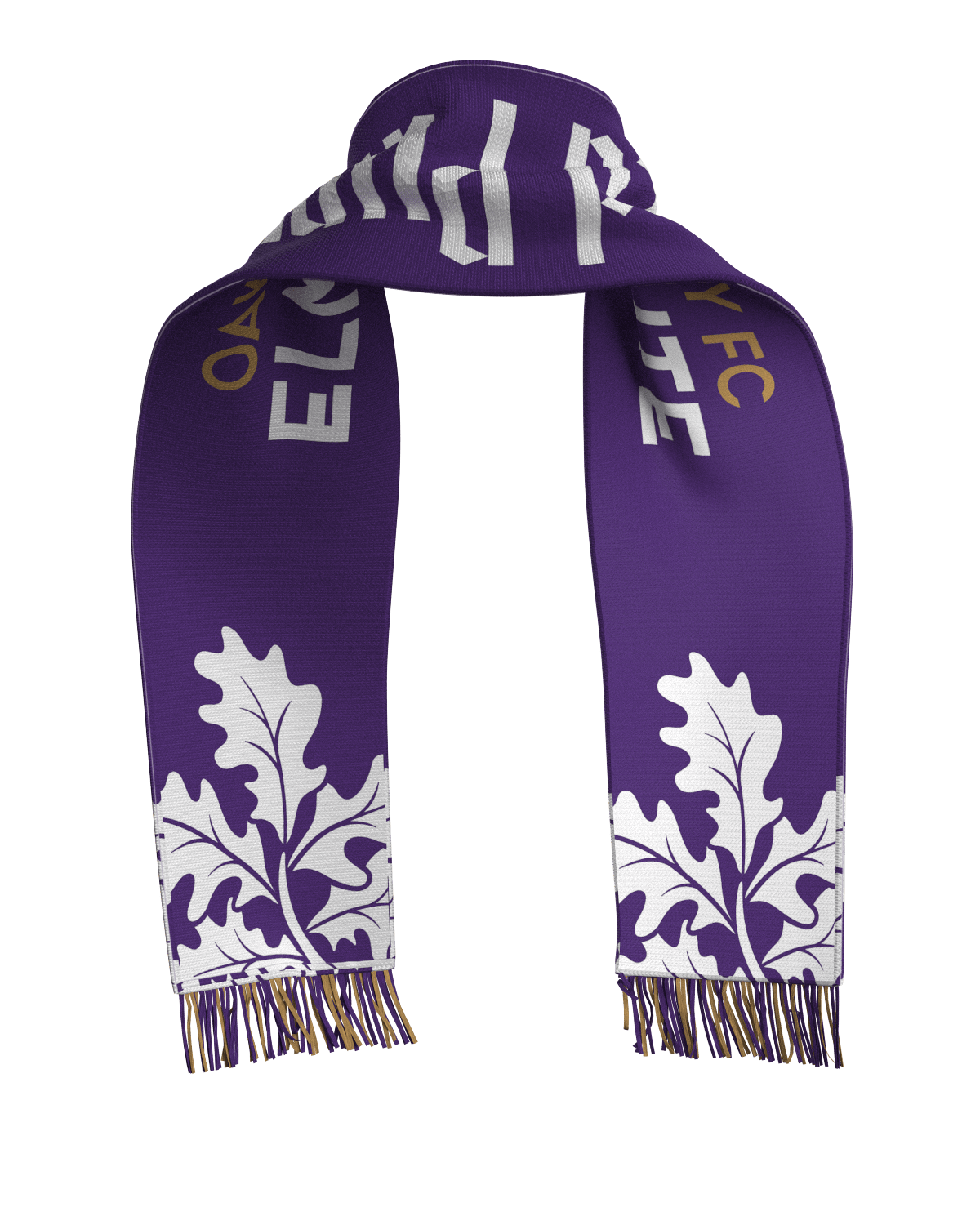 Oakland County FC - scarf-Olive & York