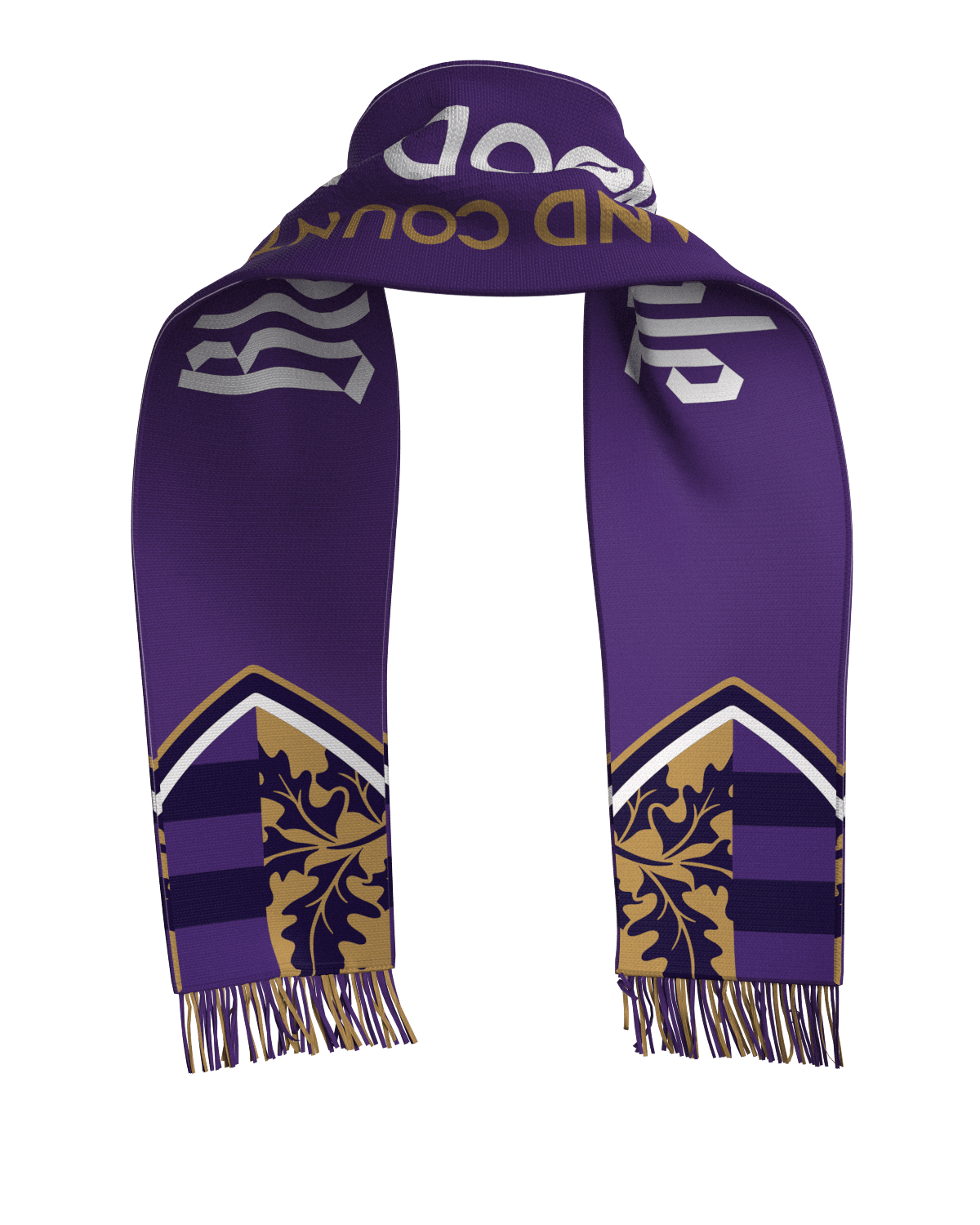 Oakland County FC - scarf-Olive & York