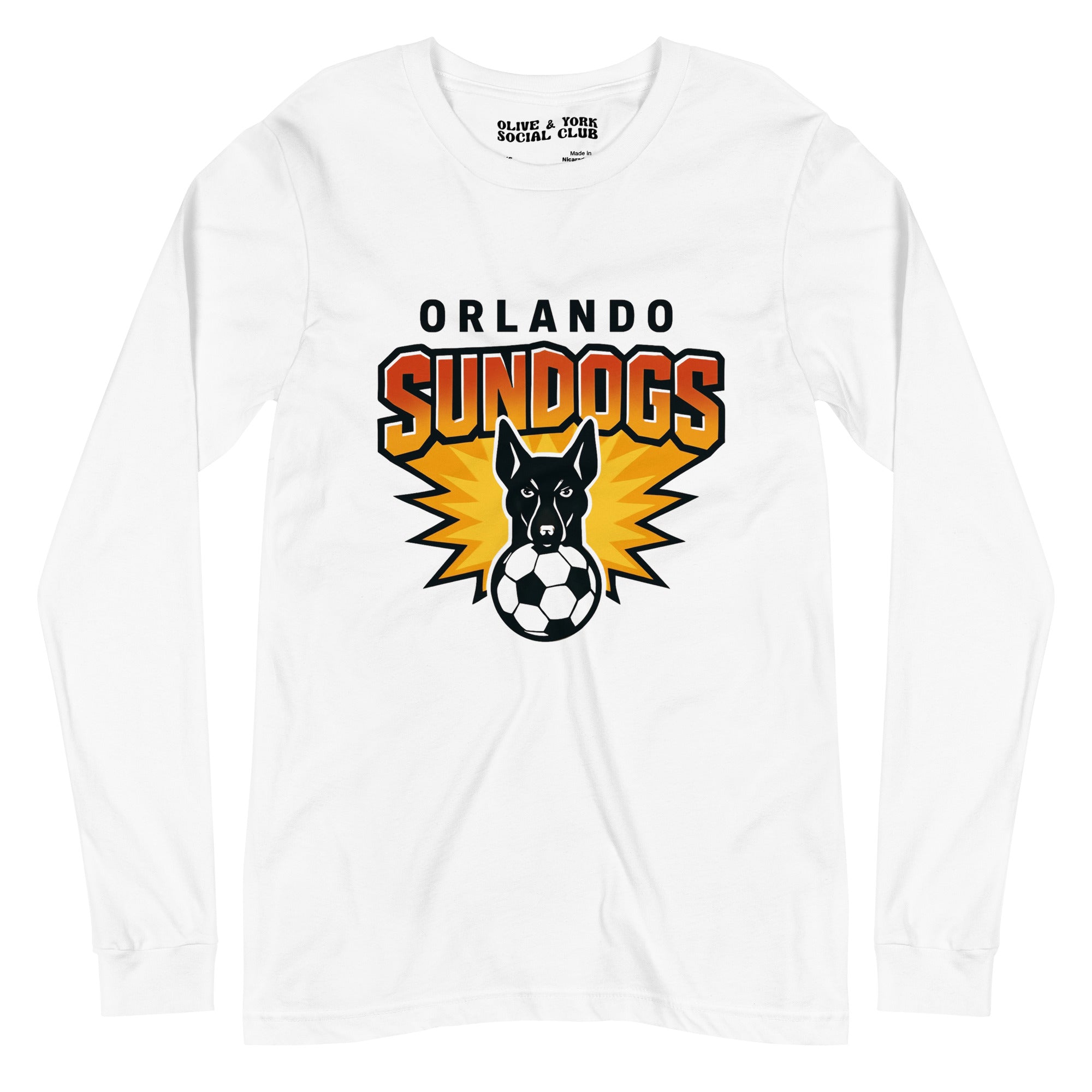 Orlando Sundogs Unisex Long Sleeve Tee-Olive & York