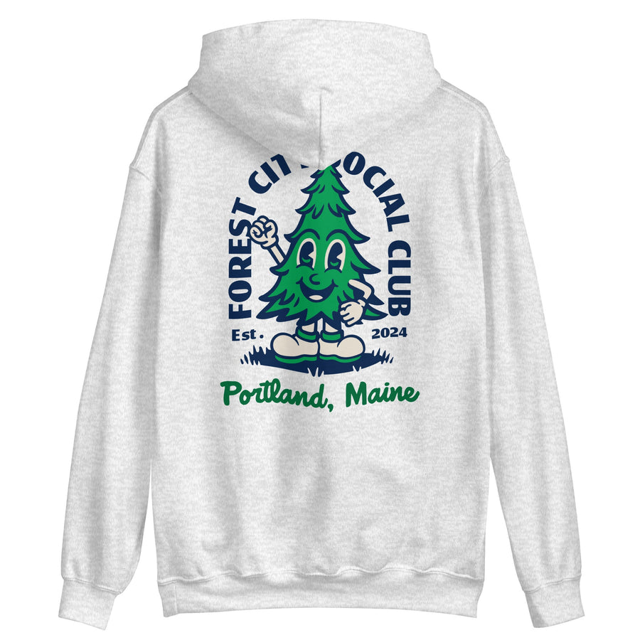 Portland Maine Forest City Social Club Unisex Hoodie-Olive & York