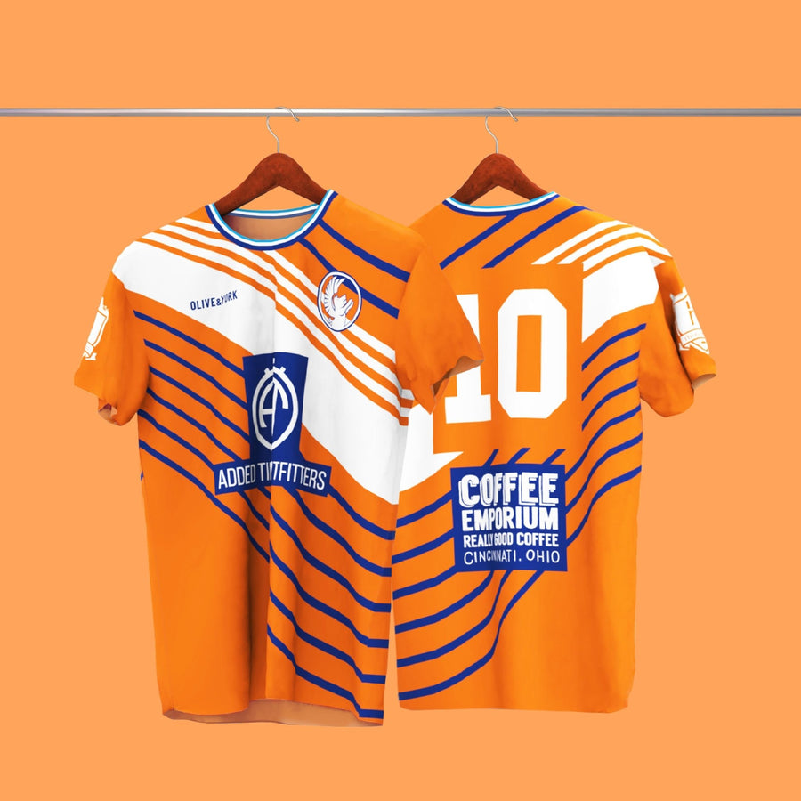 Queen City FC Retro Shirt-Olive & York