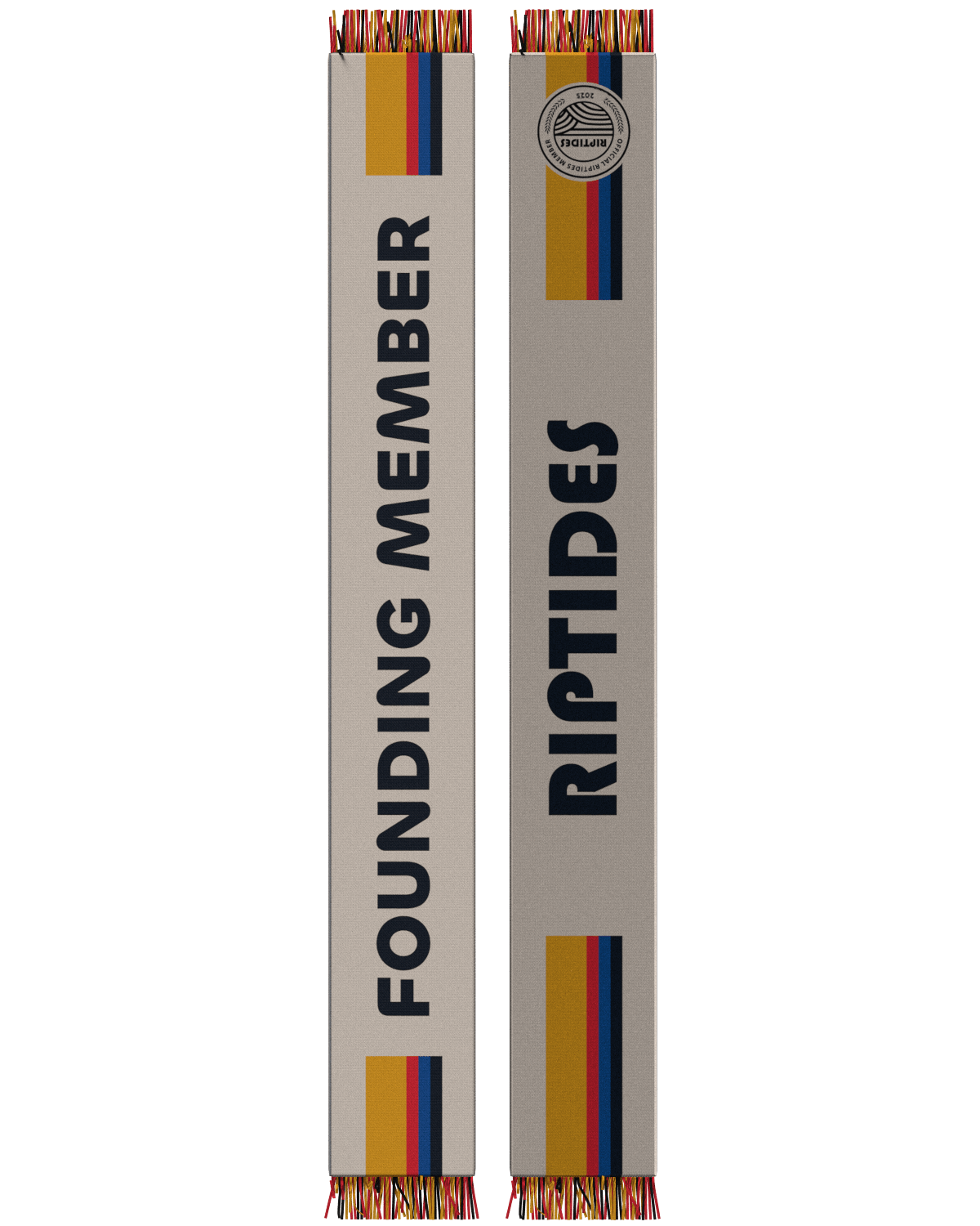Riptides Supporters Group Inaugural Scarf-Olive & York