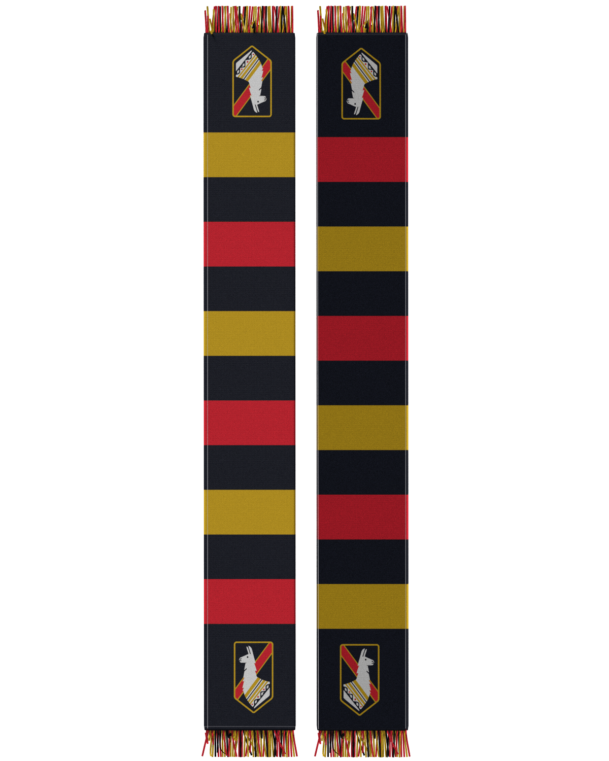 SD Llama FC Classic Bar Knit Scarf-Olive & York