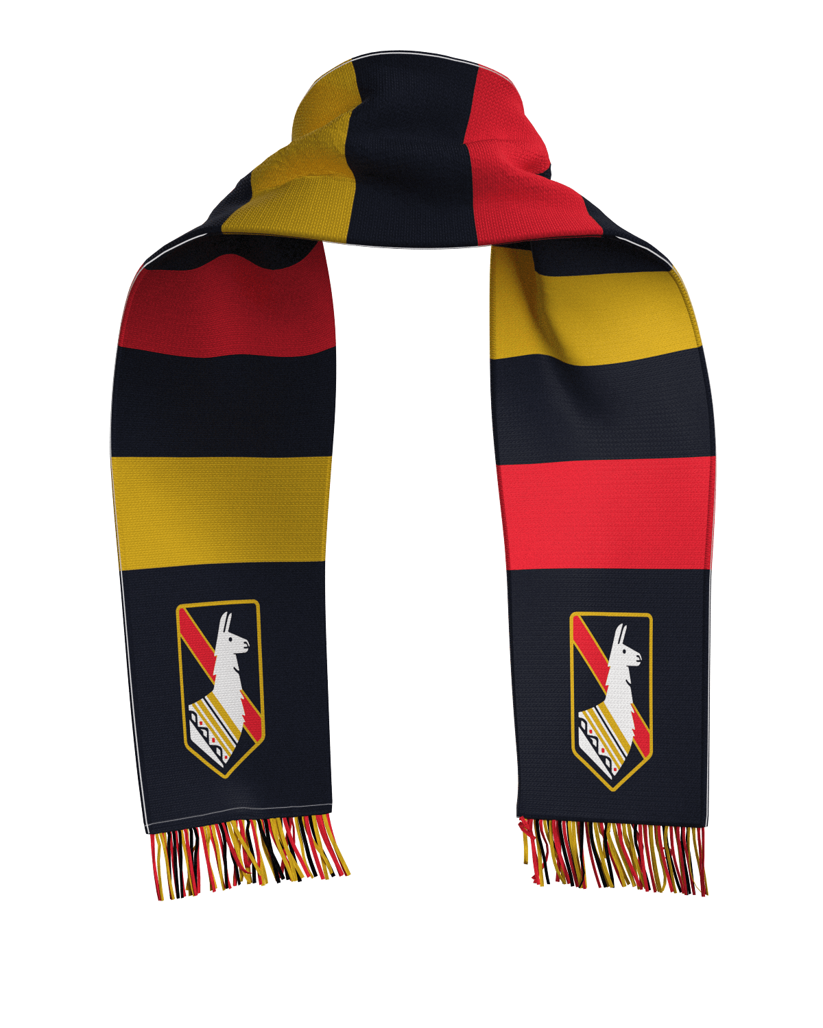 SD Llama FC Classic Bar Knit Scarf-Olive & York