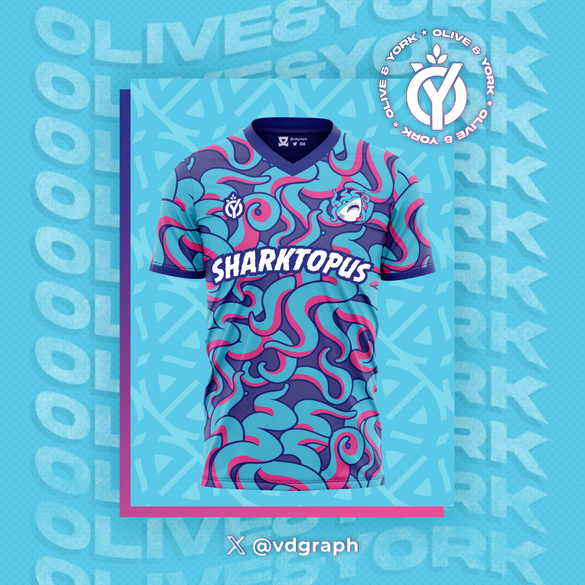 Sharktopus FC 2026 Jersey-Olive & York
