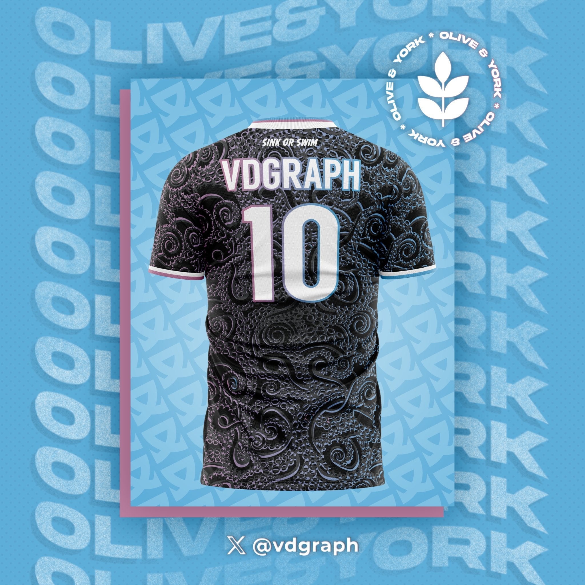 Sharktopus FC Jersey-Olive & York