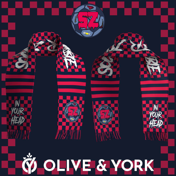 Soccer Zombie Scarf-Olive & York