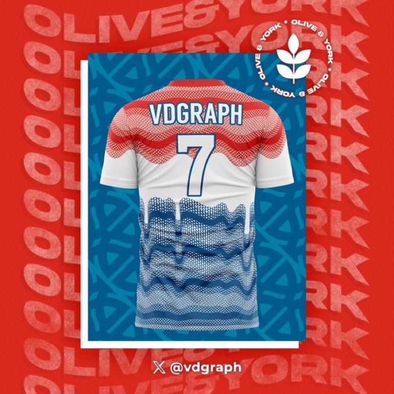 USA Glitch Pop Cup Jersey-Olive & York