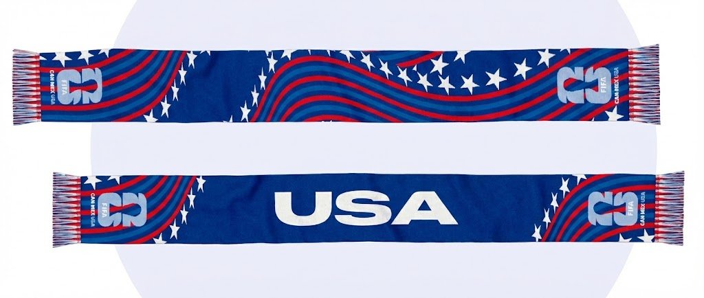 USA HOST OFFICIAL LOOK FULL PATTERN SCARF-Olive & York