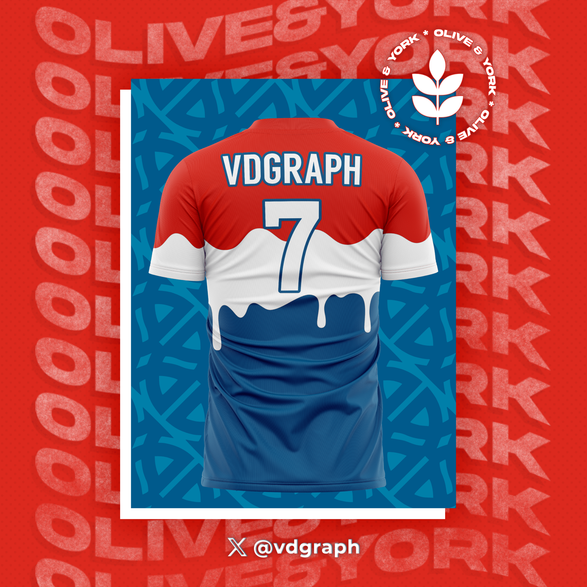 USA Melty Pop Cup Jersey-Olive & York
