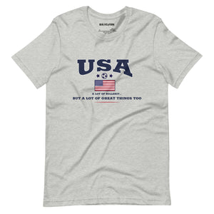 USA Motto Unisex T-shirt-Olive & York