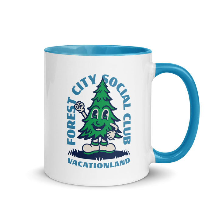 Vacationland Forest City Mug with Color Inside-Olive & York