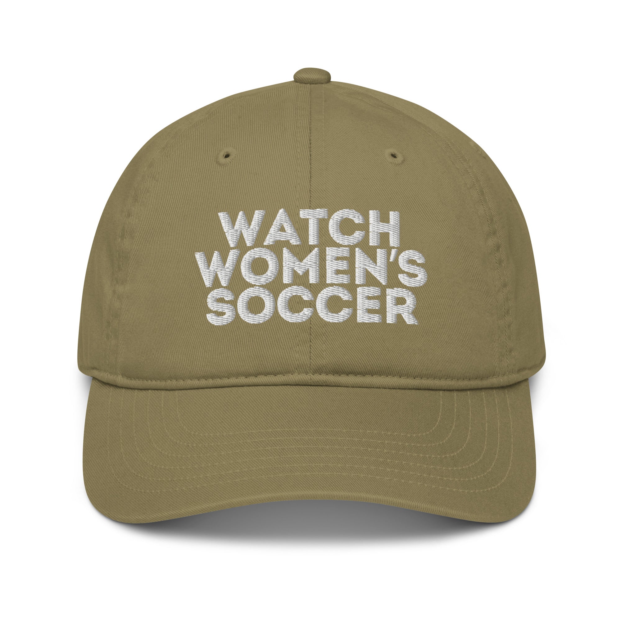 Watch Women's Soccer Organic Hat-Olive & York