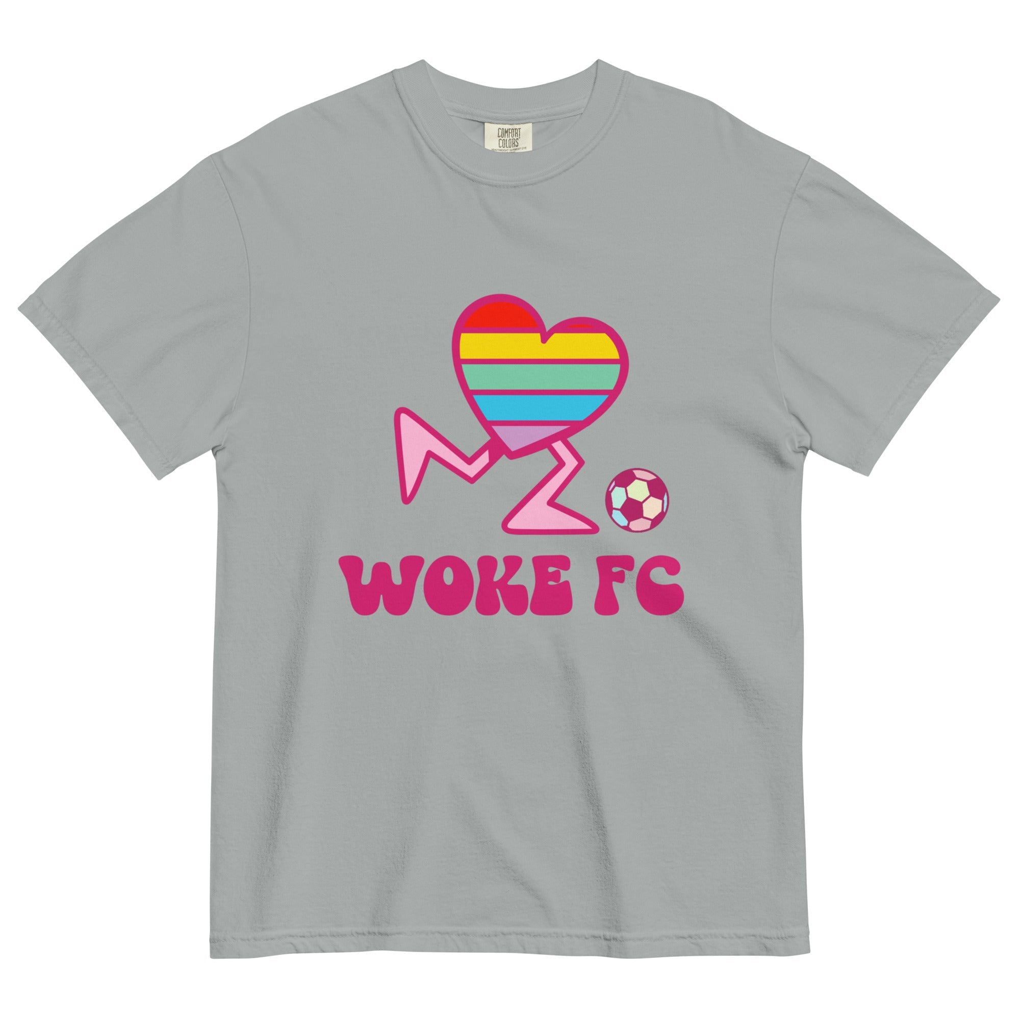 Woke FC Unisex Garment-dyed Heavyweight T-shirt-Olive & York