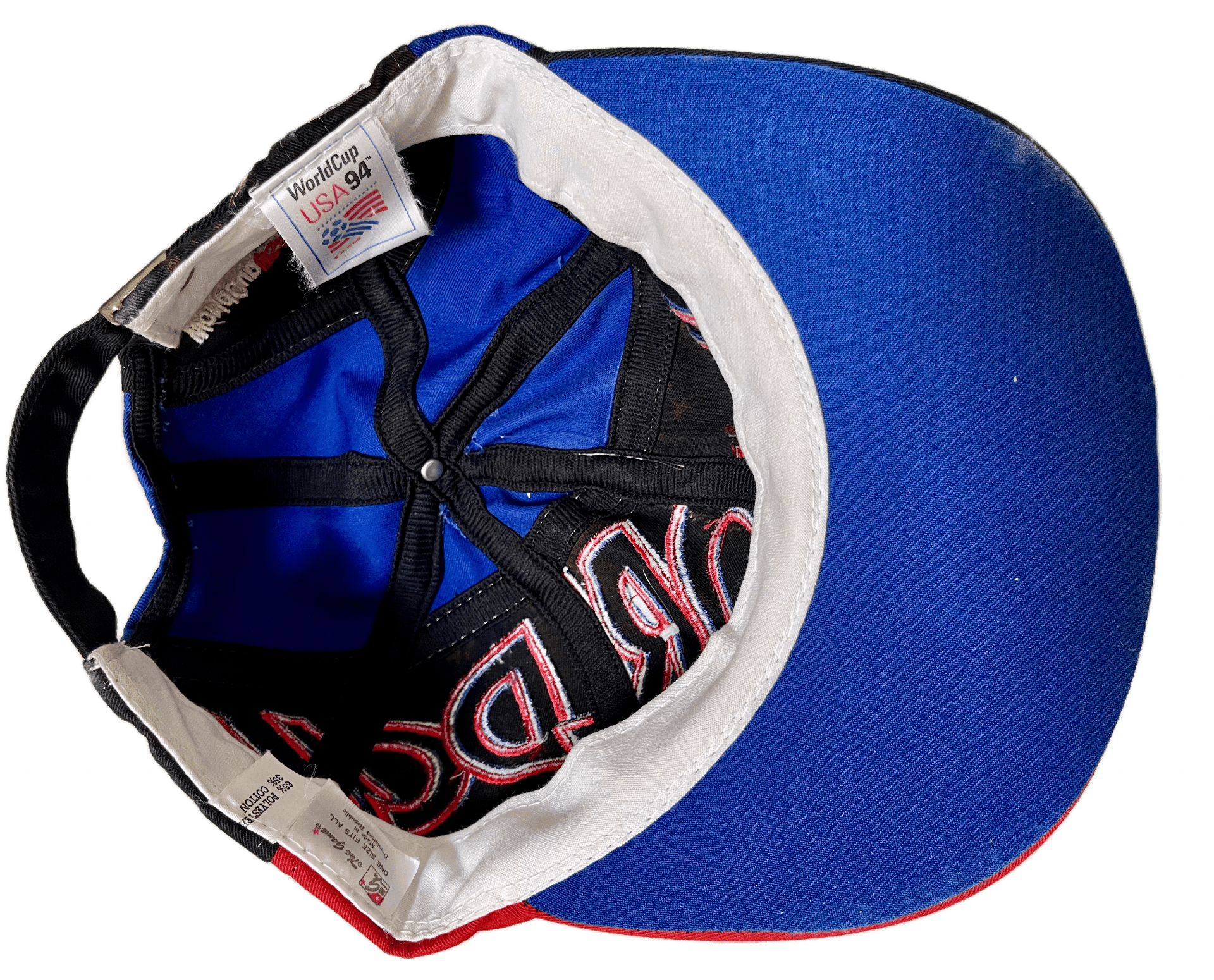 World Cup 1994 Vintage The Game Big Logo Retro Strapback Hat-Olive & York