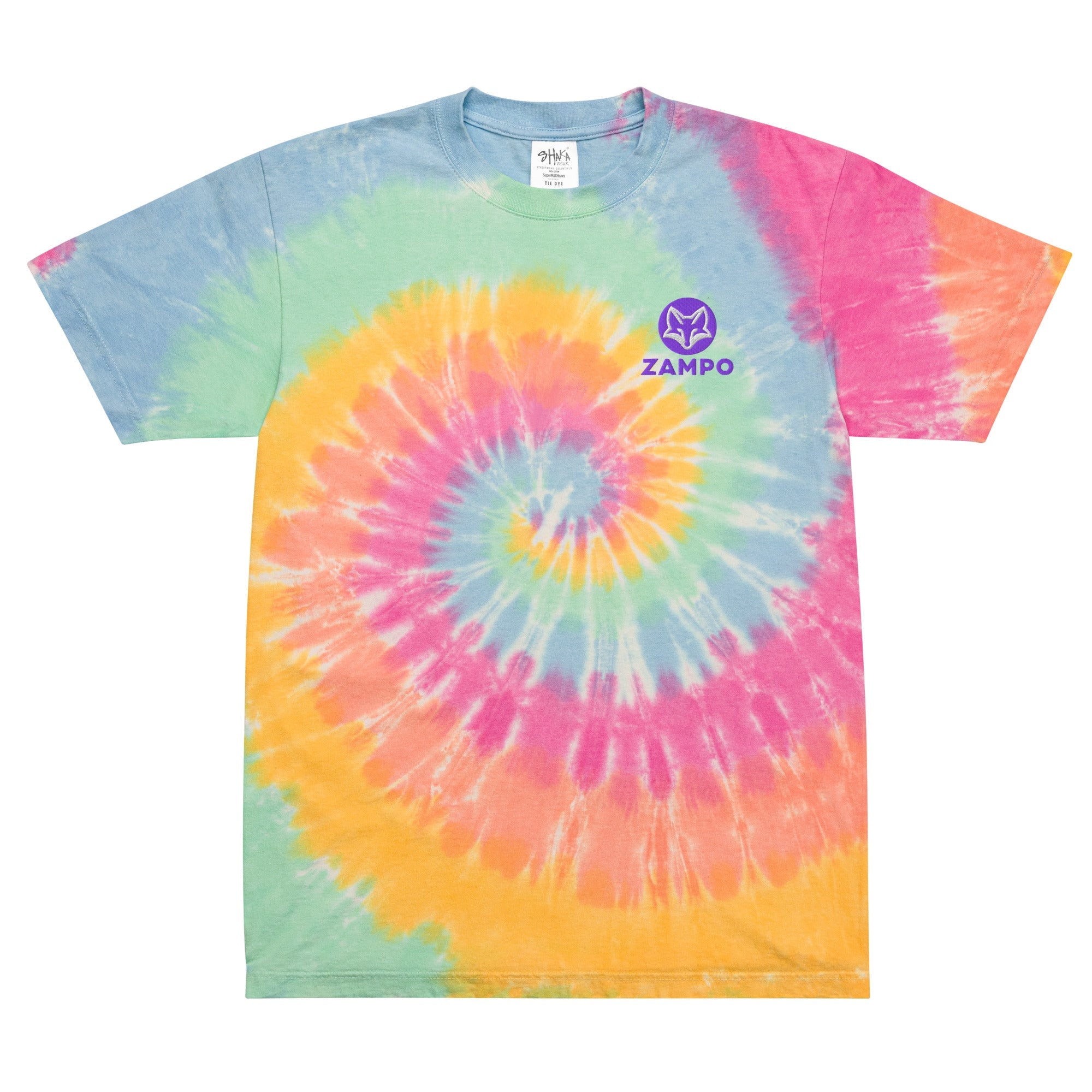 Zampo Oversized Tie-dye T-shirt-Olive & York