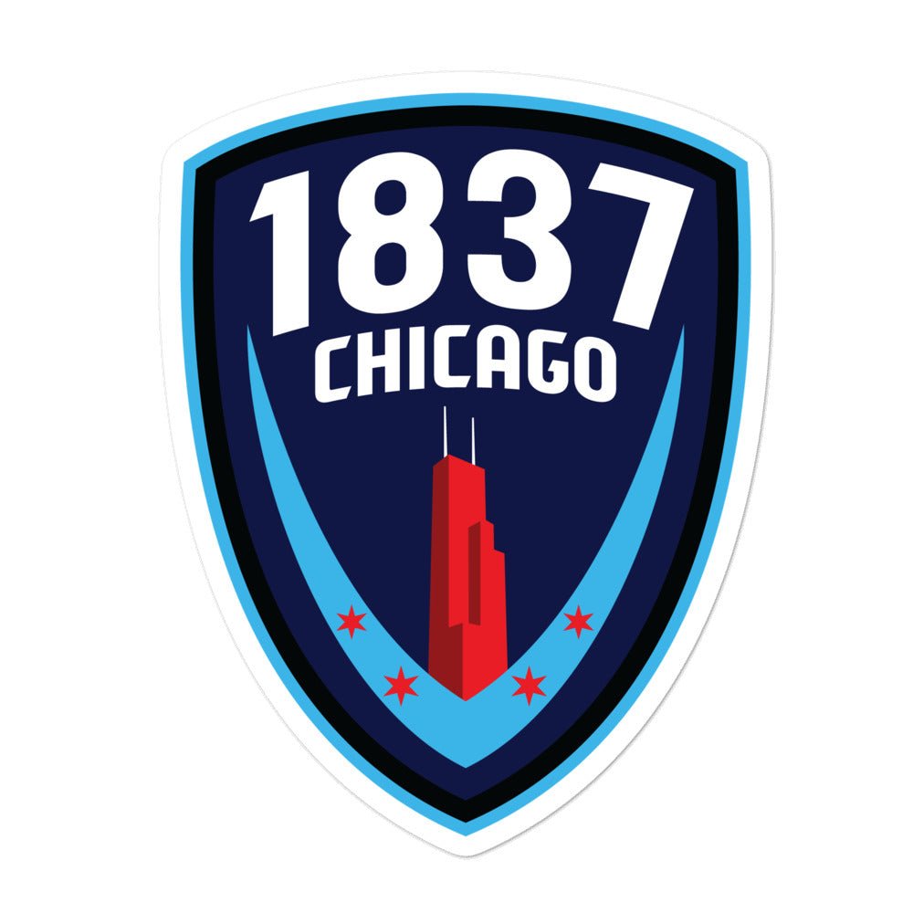 1837 Chicago Sticker-Olive & York