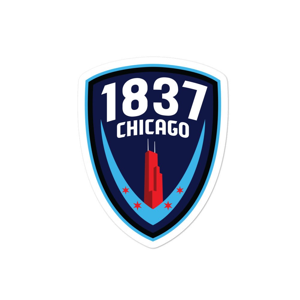 1837 Chicago Sticker-Olive & York