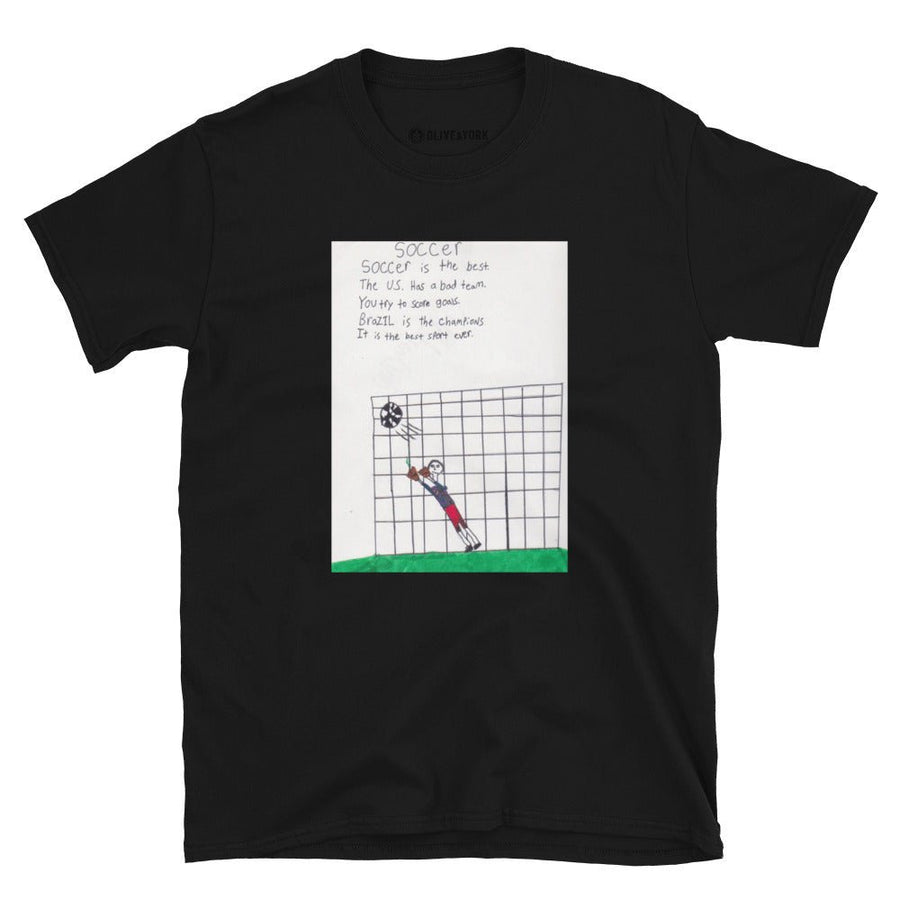 1994 Soccer Poem T-Shirt-Olive & York