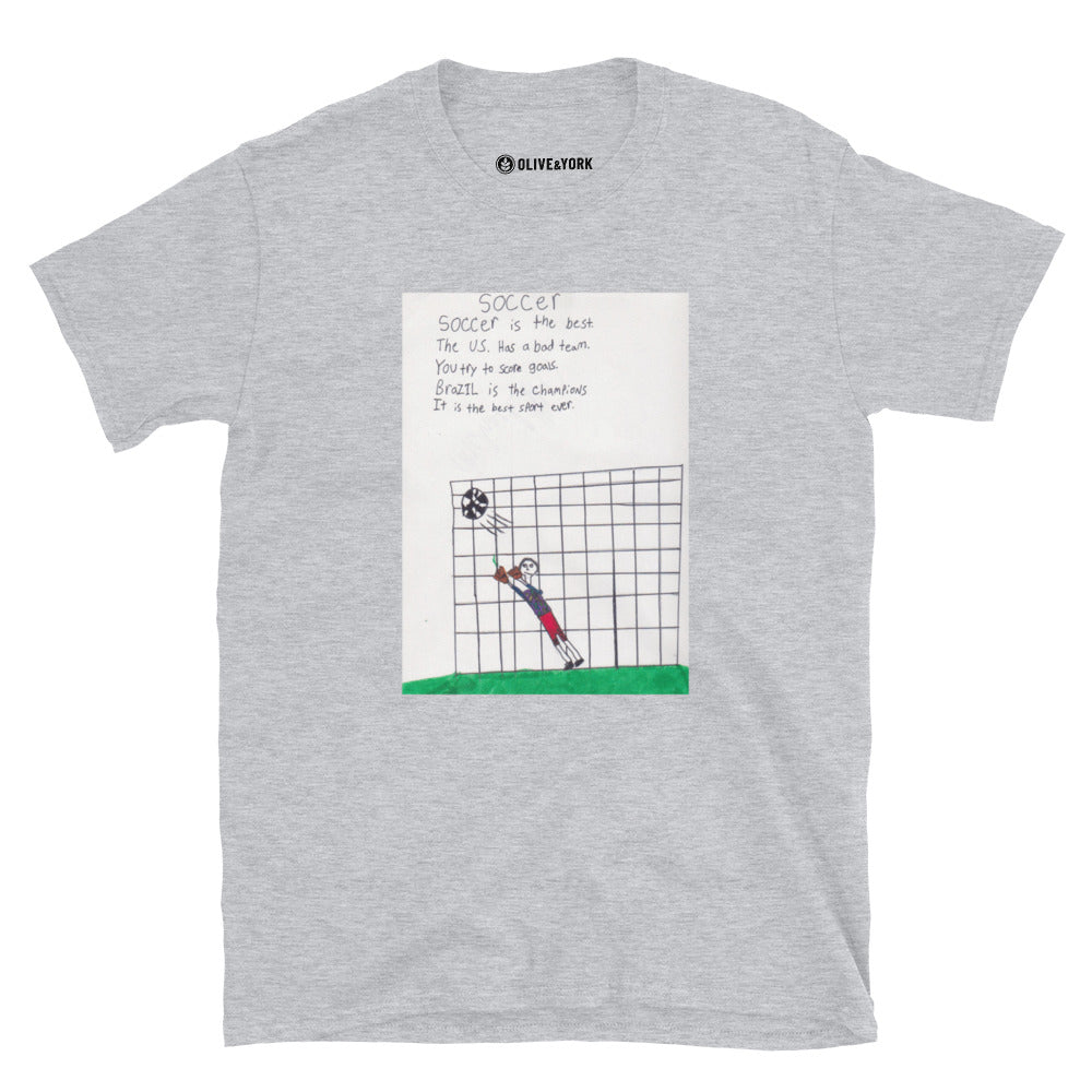 1994 Soccer Poem T-Shirt-Olive & York