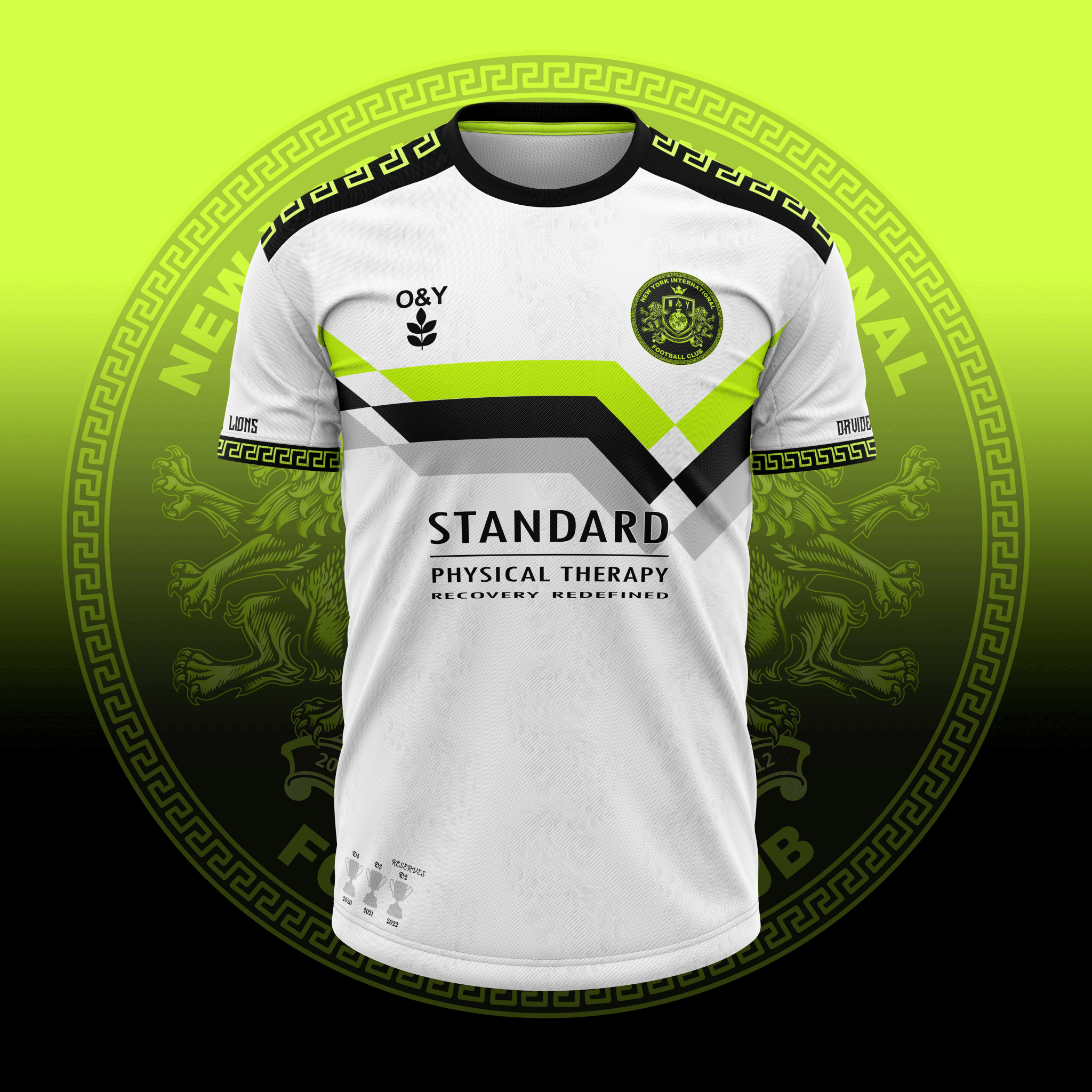 NY International FC Home & Away Jerseys-Olive & York