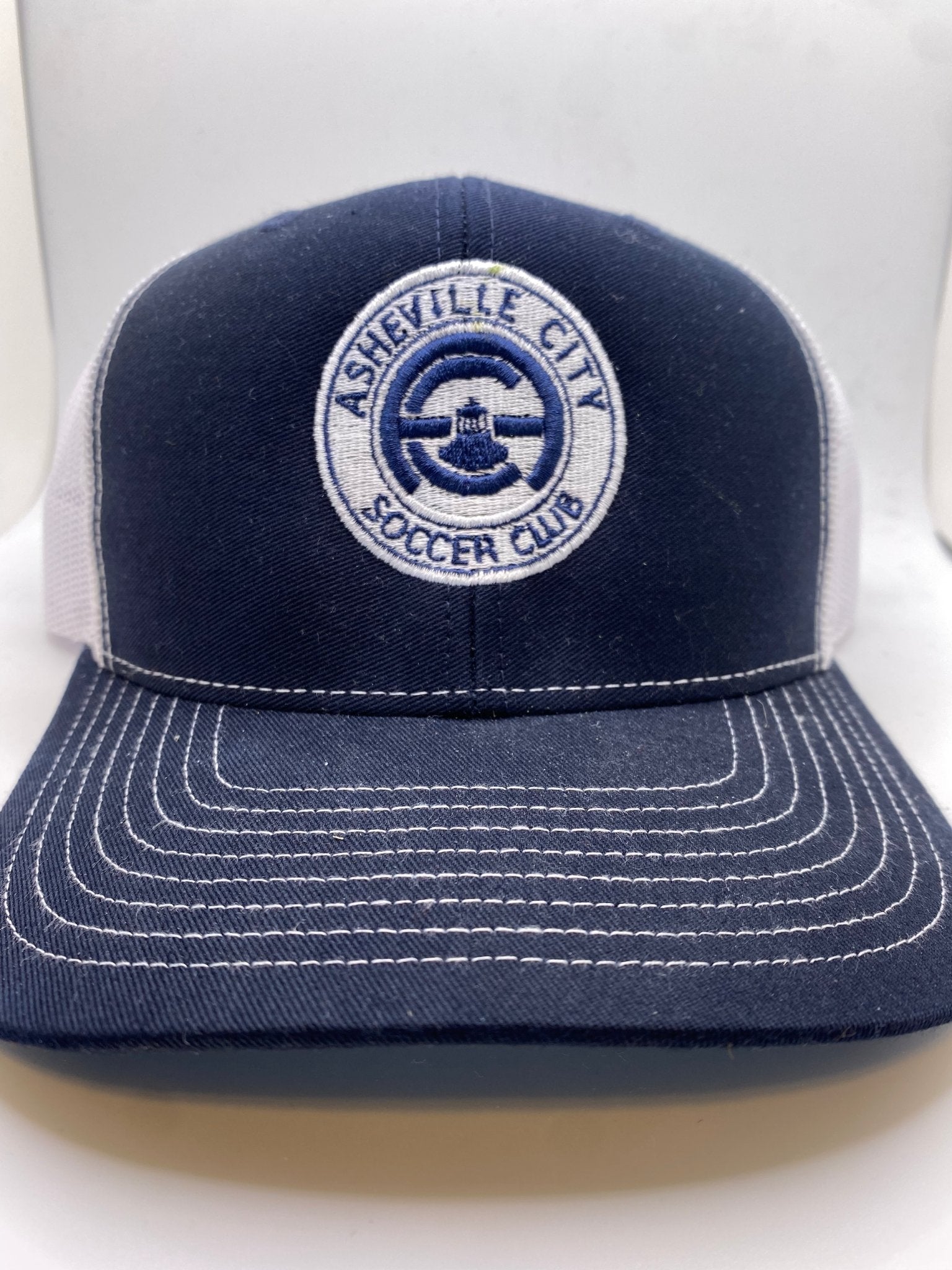 Asheville City SC Trucker Hat-Olive & York