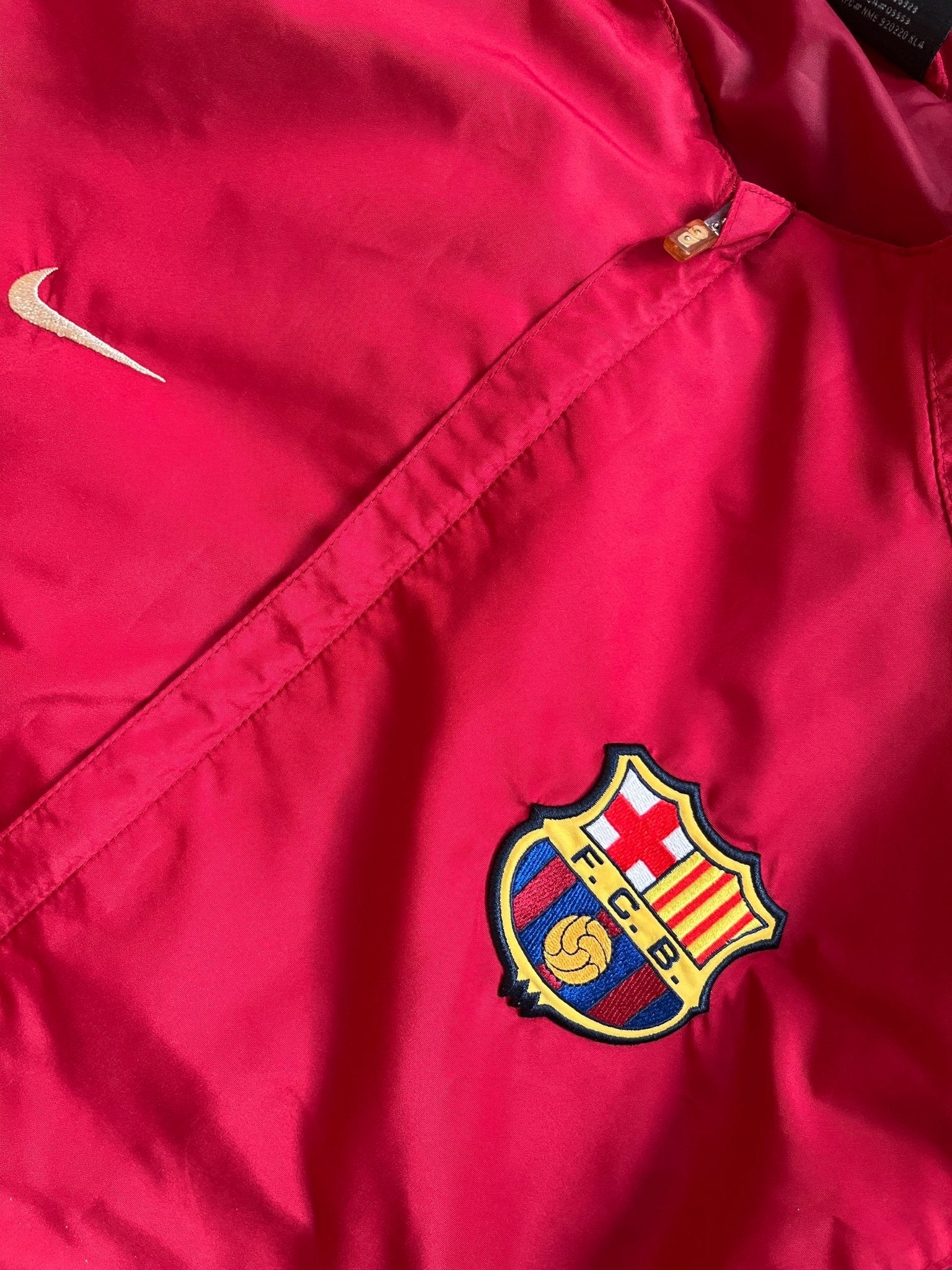 Barcelona Vintage Blaugrana Nike Jacket - Size XL-Olive & York