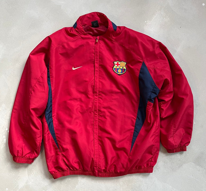 Barcelona Vintage Blaugrana Nike Jacket - Size XL-Olive & York