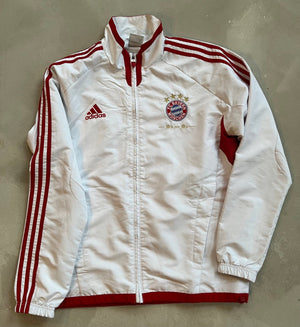 Bayern Munich Vintage Embroidered Training Jacket - Size Medium-Olive & York